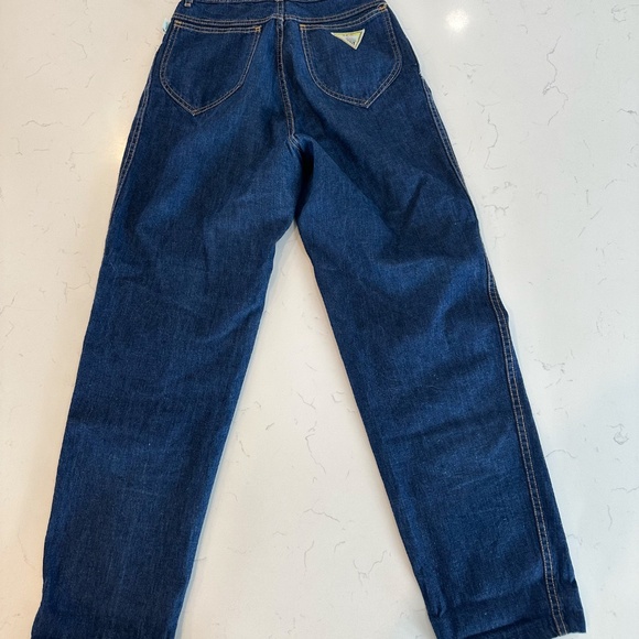 Rare 1980s Vintage A Smile Gelati Women's High Waist Pleated Tapered Leg 24 inch - Picture 2 of 4